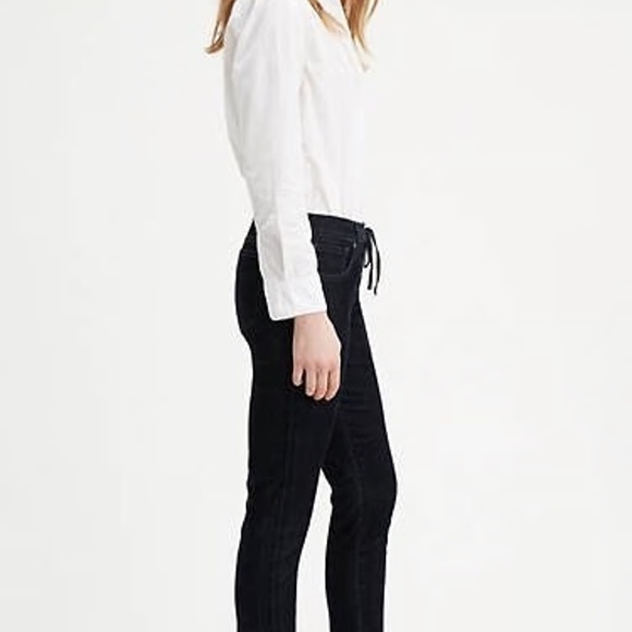 RARE Levi’s Made and Crafted Lace-Up Cigarette Slim Velvet Denim Jeans - Picture 3 of 8